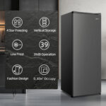 CHIQ Congelador vertical - CHIQ CSD208D4E, 177 l, 144,00 cm, Color Metalico Cepillado Oscuro - Imagen 8