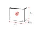 Congelador horizontal - Hisense FT100N1AWDL, 97 l, 85.8 cm, Congelador Convertible, Goma Antibacerias, Blanco - Imagen 2
