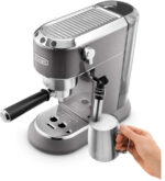 DE Cafetera Expreso - DE LONGHI EC785.GY, 15 bar, 1300 W, 2 tazas, beige - Imagen 6