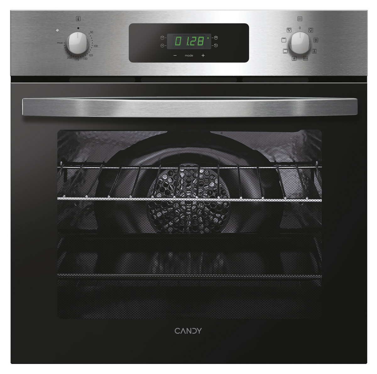 100593815_1 Horno multifunción - CANDY 33703431, Integrable, Esmalte fácil de limpiar, 65 l, 595 mm, Inox - Imagen 1