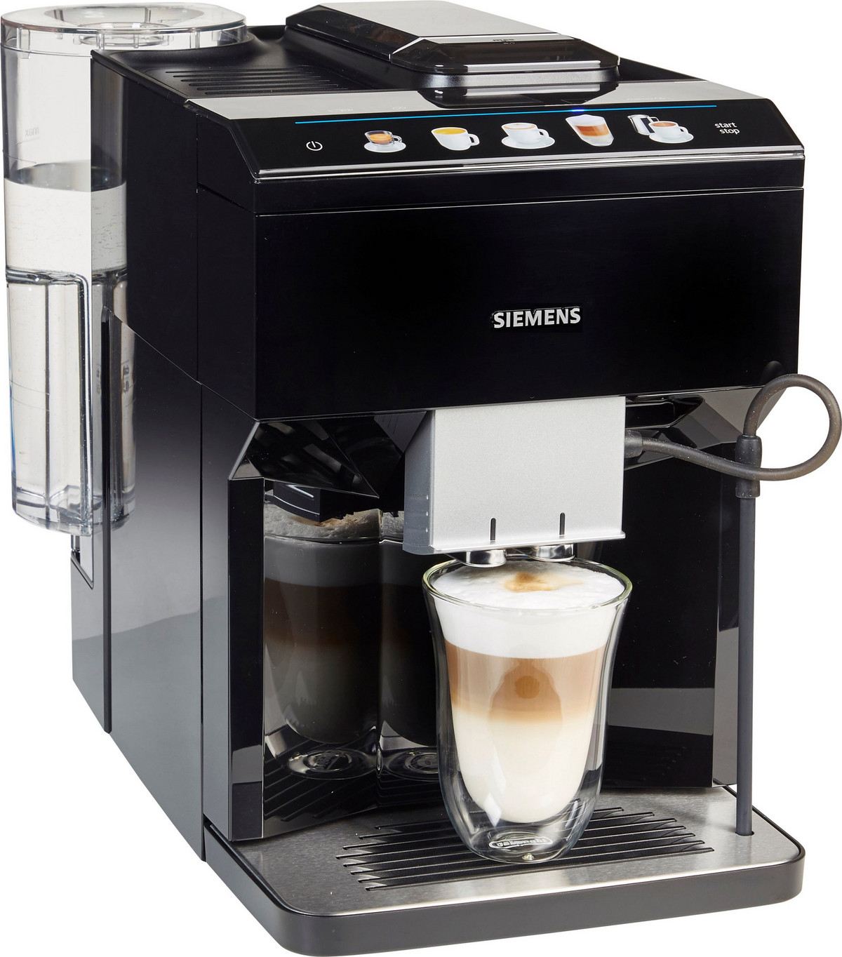 100598358_1 SIEMENS Cafetera express - SIEMENS TP503D04, 15 bar, 1500 W, 2 tazas, Inox - Imagen 1