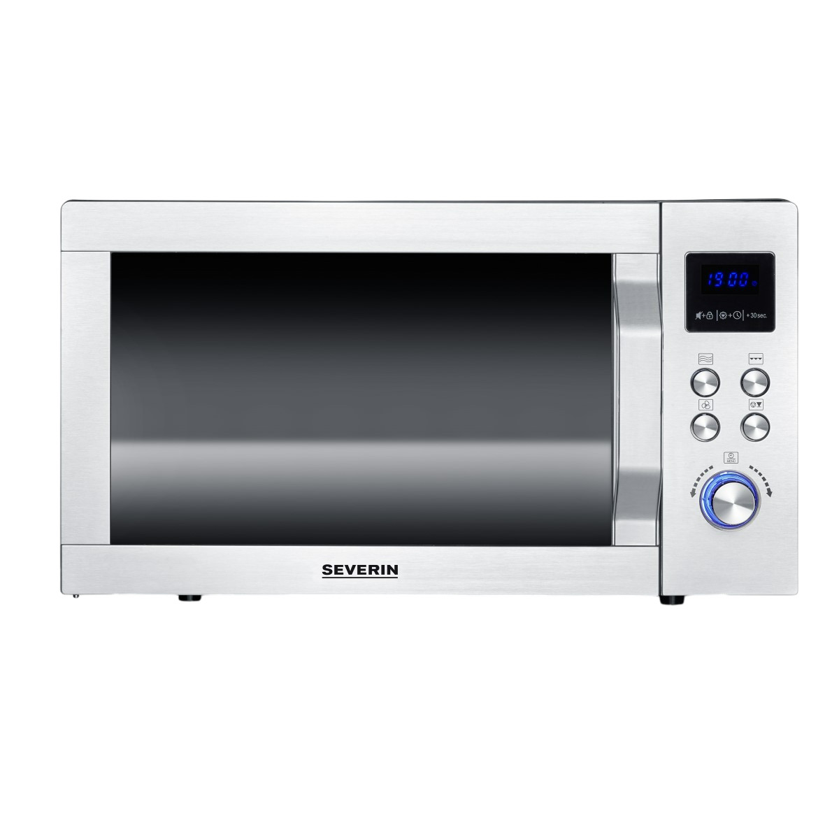 101215289_1 SEVERIN Microondas con Grill, Convección y base de vidrio - SEVERIN MW 7777, 2050 W, 10 potencia, 25 l, Gris - Imagen 1