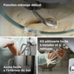 KENWOOD Robot de cocina - KENWOOD Kenwood Robot de Cocina KMX750BK. Bol 5L Acero Inoxidable. 1000 W, 1000 W, 5 l, Negro Rich - Imagen 4