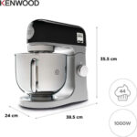 KENWOOD Robot de cocina - KENWOOD Kenwood Robot de Cocina KMX750BK. Bol 5L Acero Inoxidable. 1000 W, 1000 W, 5 l, Negro Rich - Imagen 5