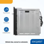 Horno multifunción - EXQUISIT EBE 76-7-H-020, Integrable, Ninguno, 76 l, 59,5 cm, Negro - Imagen 3