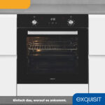 Horno multifunción - EXQUISIT EBE 76-7-H-020, Integrable, Ninguno, 76 l, 59,5 cm, Negro - Imagen 5
