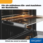 Horno multifunción - EXQUISIT EBE 76-7-H-020, Integrable, Ninguno, 76 l, 59,5 cm, Negro - Imagen 7