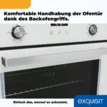 Horno multifunción - EXQUISIT EBE 76-7-H-020, Integrable, Ninguno, 76 l, 595 mm, Blanco - Imagen 7