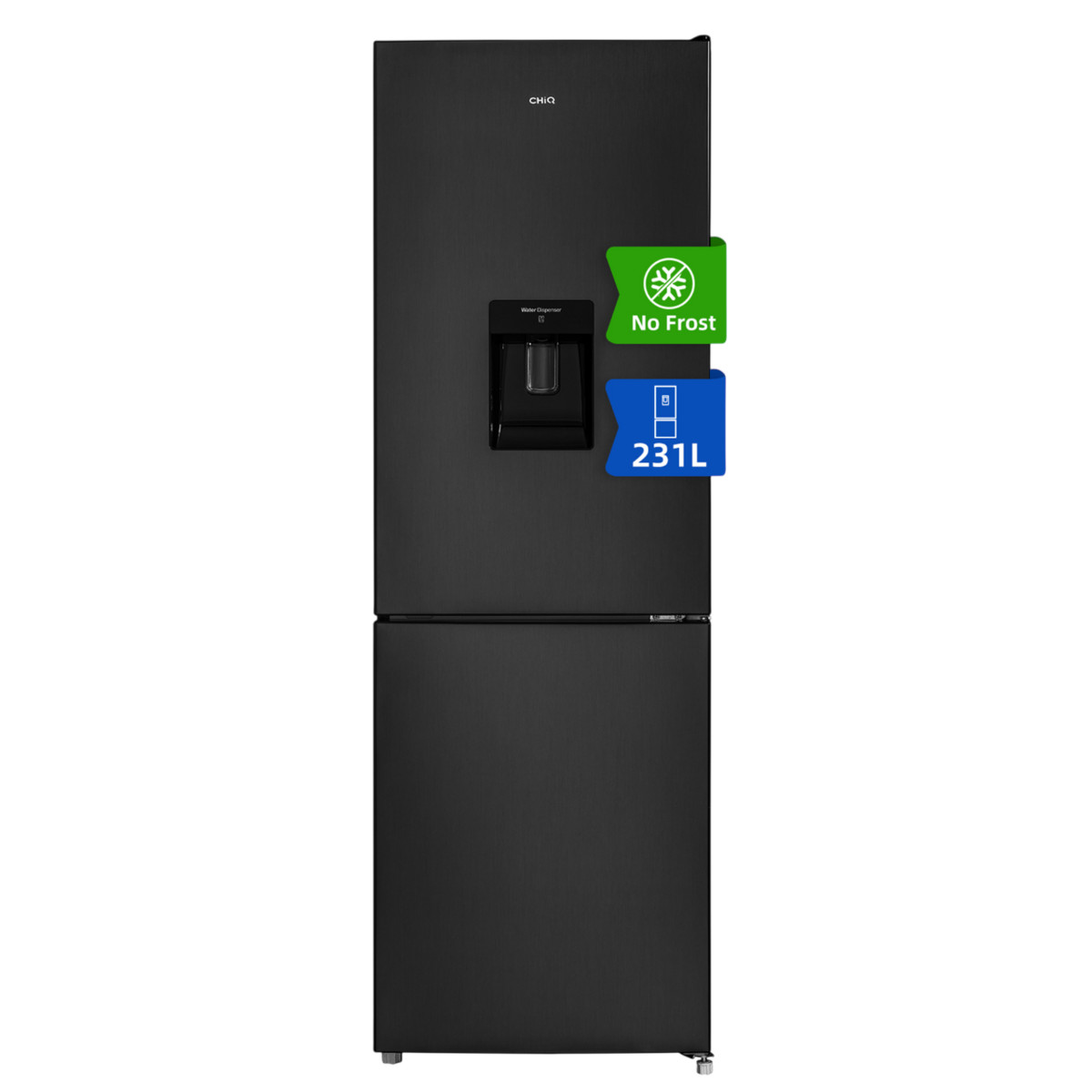 103936375_1 CHIQ Frigorífico combi - CHIQ FBM228NE4DE, No Frost Total, Deposito Agua 2L, No Frost, Altura 170 cm, Capacidad 231 l, Color Inox Oscuro - Imagen 1