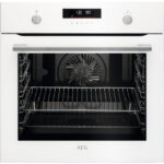 AEG Horno pirolítico - AEG 944 188 668, Integrable, Pirolítico, 71 l, 59,5 cm, Blanco