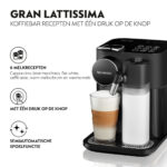 DE Cafetera de cápsulas - DE LONGHI Gran Latissima EN640.B, 19 bar, 500 ml, 1400 W, Negro - Imagen 7