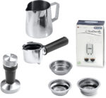 DELONGHI Cafetera express - DELONGHI EC885.GY, 15 bar, 1350 W, 2 tazas, Inox - Imagen 5