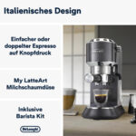 DELONGHI Cafetera express - DELONGHI EC885.GY, 15 bar, 1350 W, 2 tazas, Inox - Imagen 7