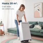 CECOTEC Aire acondicionado portátil - CECOTEC 08173, 9000 fg/h, 2 velocidades, 20 m², 65 dB(A), Blanco - Imagen 8