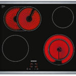 SIEMENS Placa de vitrocerámica - SIEMENS ET645HN17E, 4 zonas, 583 mm, Negro