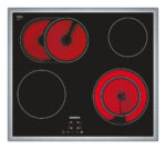 SIEMENS Placa de vitrocerámica - SIEMENS ET645HN17E, 4 zonas, 583 mm, Negro - Imagen 4