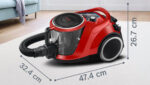BOSCH Aspirador con bolsa - BOSCH AKLBB1112481934, 750 W, Depósito 2,4 l, Negro - Imagen 6