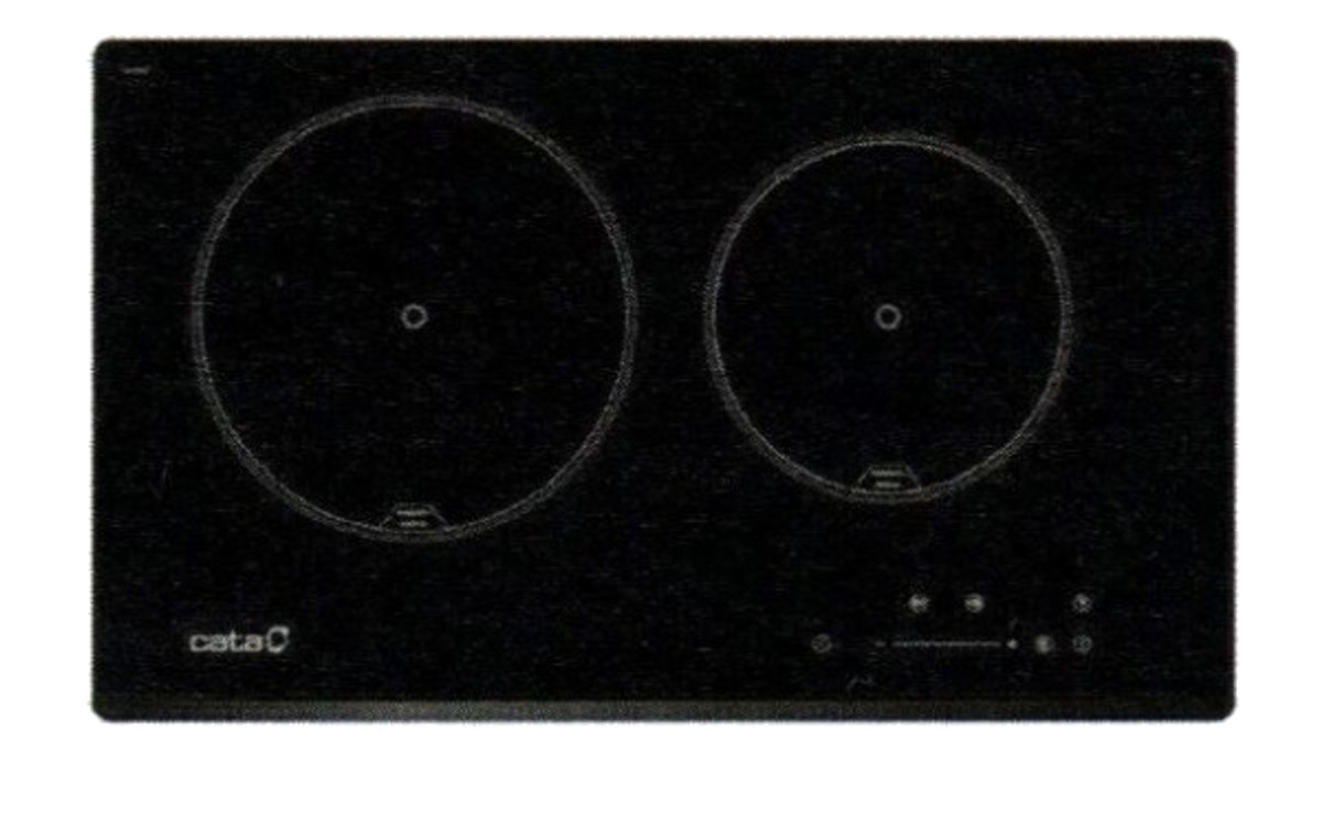 106616534_1 CATA Encimera inducción - CATA 08027208 IB 2 PLUS BK /A, 2 zonas, 590 mm, Negro - Imagen 1
