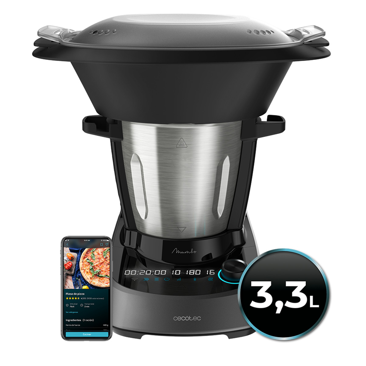 106620248_1 CECOTEC Robot de cocina - CECOTEC Mambo 11090, 1600 W, Inox - Imagen 1