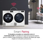 LG Secadora - LG RH90V5AV6N, Bomba de calor, 9 kg, 14 programas, Blanco - Imagen 5