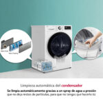 LG Secadora - LG RH90V5AV6N, Bomba de calor, 9 kg, 14 programas, Blanco - Imagen 7