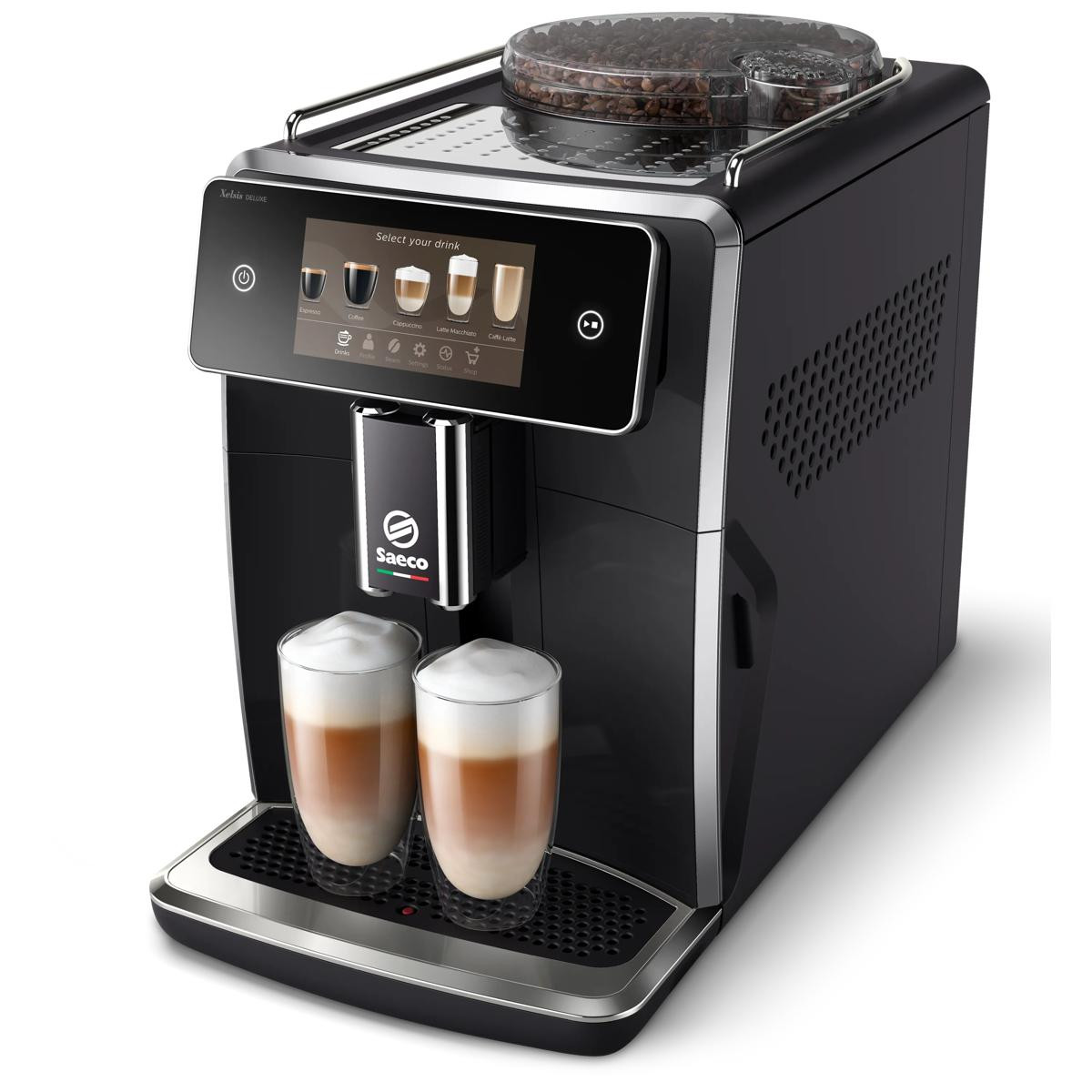 107126562_1 SAECO Cafetera express - SAECO SM8780/00, 15 bar, 1500 V, 0,6 l, 2 tazas, Negro - Imagen 1