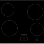 RESPEKTA Placa de vitrocerámica - RESPEKTA AKLBB1728015112, 4 zonas, 590 mm, Negro