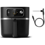 PHILIPS Freidora de aire - PHILIPS HD9880/90, 2200 W, 0 l, Inox - Imagen 3