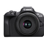 CANON Cámara EVIL - CANON R100 + RF-S 18-45mm F4.5-6.3 IS STM Kit, 25,8 megapixel, CMOS, 4K 3840p, Negro