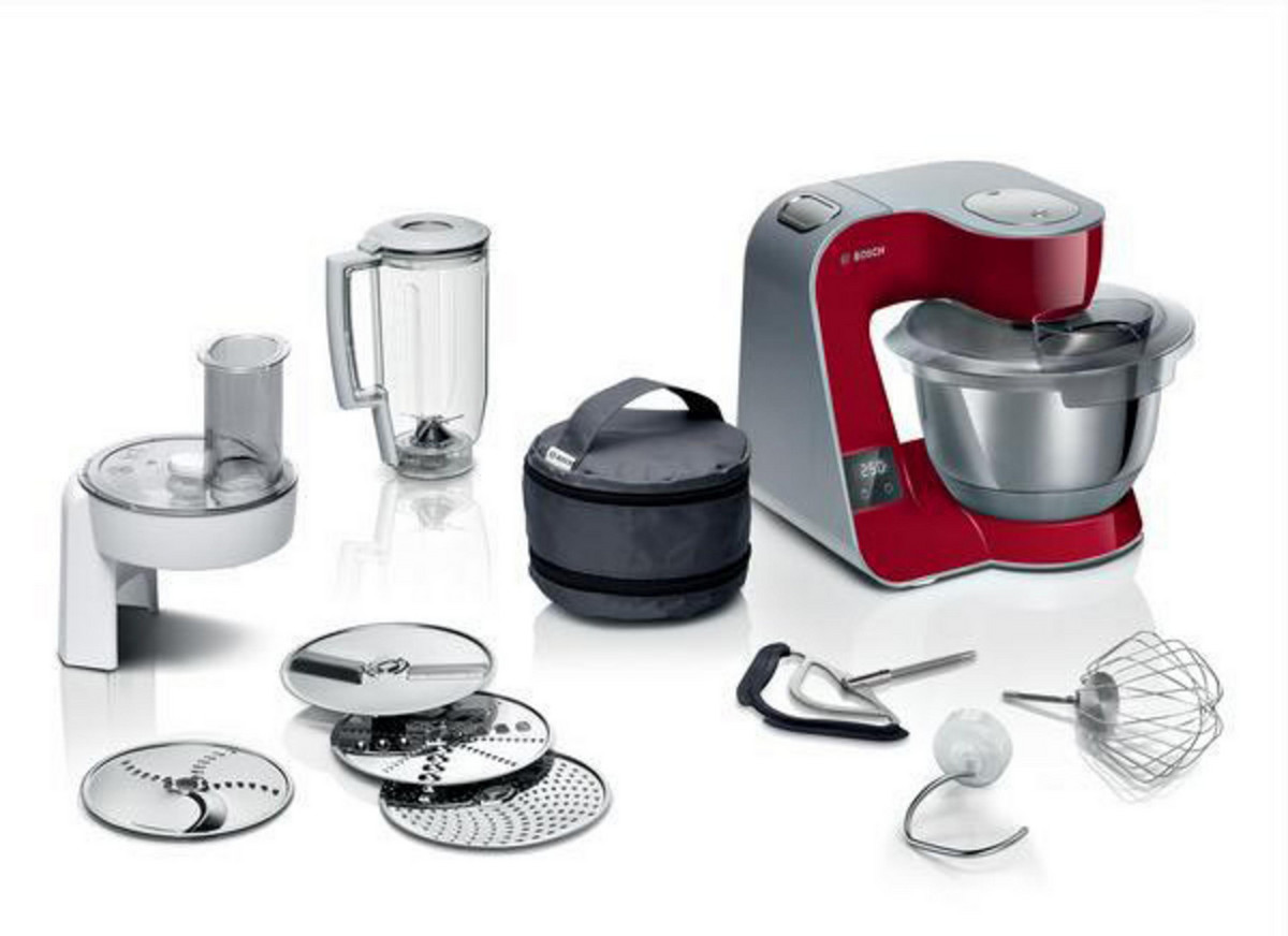 107802266_1 BOSCH Robot de cocina - BOSCH MUM5X720, 1000 W, 3,9 l, Rojo - Imagen 1