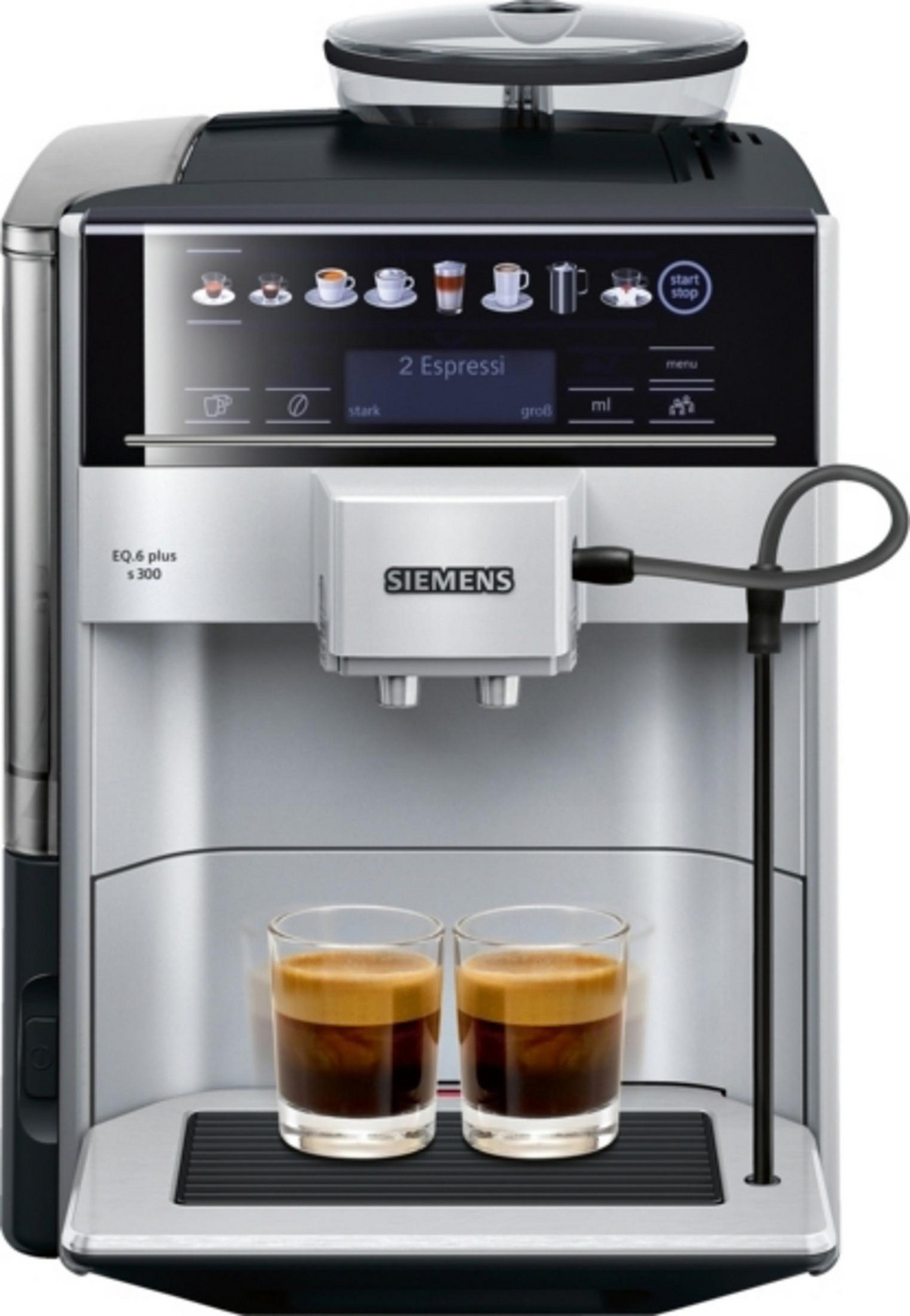 108075338_1 SIEMENS Cafetera express - SIEMENS TE653501DE, 15 bar, 1500 W, 2 tazas, Negro - Imagen 1