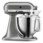 KITCHENAID Robot de cocina - KITCHENAID 5KSM185PSEMS, 300 W, 4,8 l, Plata