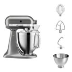 KITCHENAID Robot de cocina - KITCHENAID 5KSM185PSEMS, 300 W, 4,8 l, Plata - Imagen 3