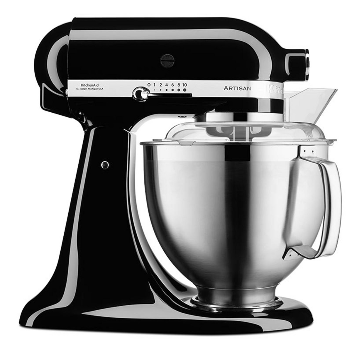 108209456_1 KITCHENAID Robot amasador - KITCHENAID 5KSM185PSEOB, 300 W, 4,8 l, Negro - Imagen 1
