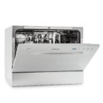 Lavavajillas compacto - KLARSTEIN Havasia UV 6, 6 programas, 55 cm, Plata Metálica
