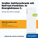 EXQUISIT Congelador vertical - EXQUISIT GS231-NF-H-040C, 1430 mm, Blanco, Entrega en Domicilio - Imagen 2