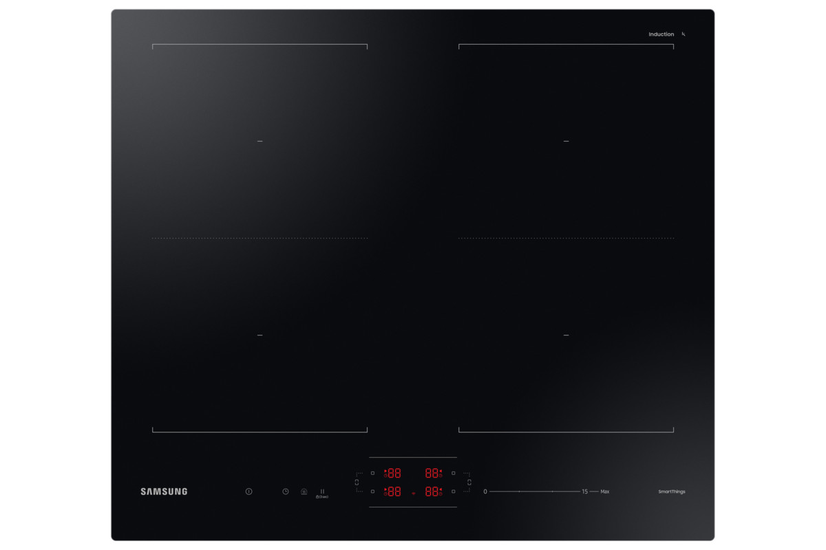 108659947_1 SAMSUNG Encimera inducción - SAMSUNG NZ64B5066FK/U2, 4 zonas, 590 mm, Negro - Imagen 1