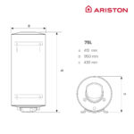 FLECK Termo Eléctrico - FLECK BON 75 ARISTON, 75 l, Blanco - Imagen 6