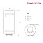 FLECK Termo Eléctrico - FLECK BON 50 ARISTON, 50 l, Blanco - Imagen 6