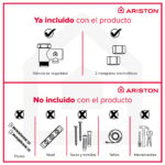 FLECK Termo Eléctrico - FLECK BON 50 ARISTON, 50 l, Blanco - Imagen 8