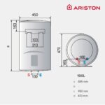 LYDOS Termo Eléctrico - LYDOS R 100 V ES EU ARISTON, 100 l, Blanco - Imagen 2