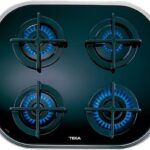 Teka Placa de gas - Teka 10205283 CG.1 4G-AI-AL, 4 zonas, Gas natural, Polivalente, Sin mandos, 59 cm