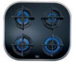 Teka Placa de gas - Teka 10205083 CG.1 4G-AI-AL , 4 zonas, Gas butano, Polivalente, 59 cm, Negro