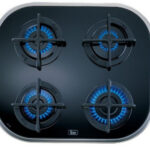 Teka Placa de gas - Teka 10205083 CG.1 4G-AI-AL , 4 zonas, Gas butano, Polivalente, 59 cm, Negro