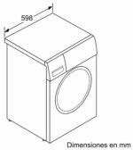 BOSCH Lavadora carga frontal - BOSCH WGG254ZXES, 10 kg, 1400 rpm, 17 programas, Acero inoxidable - Imagen 6