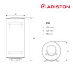 FLECK Termo Eléctrico - FLECK NILO 25 EU2 ARISTON, 25 l, Blanco - Imagen 6