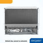 EXQUISIT Lavavajillas compacto - EXQUISIT GSP206-030D, 6 servicios, 7 programas, 55 cm, Blanco - Imagen 4