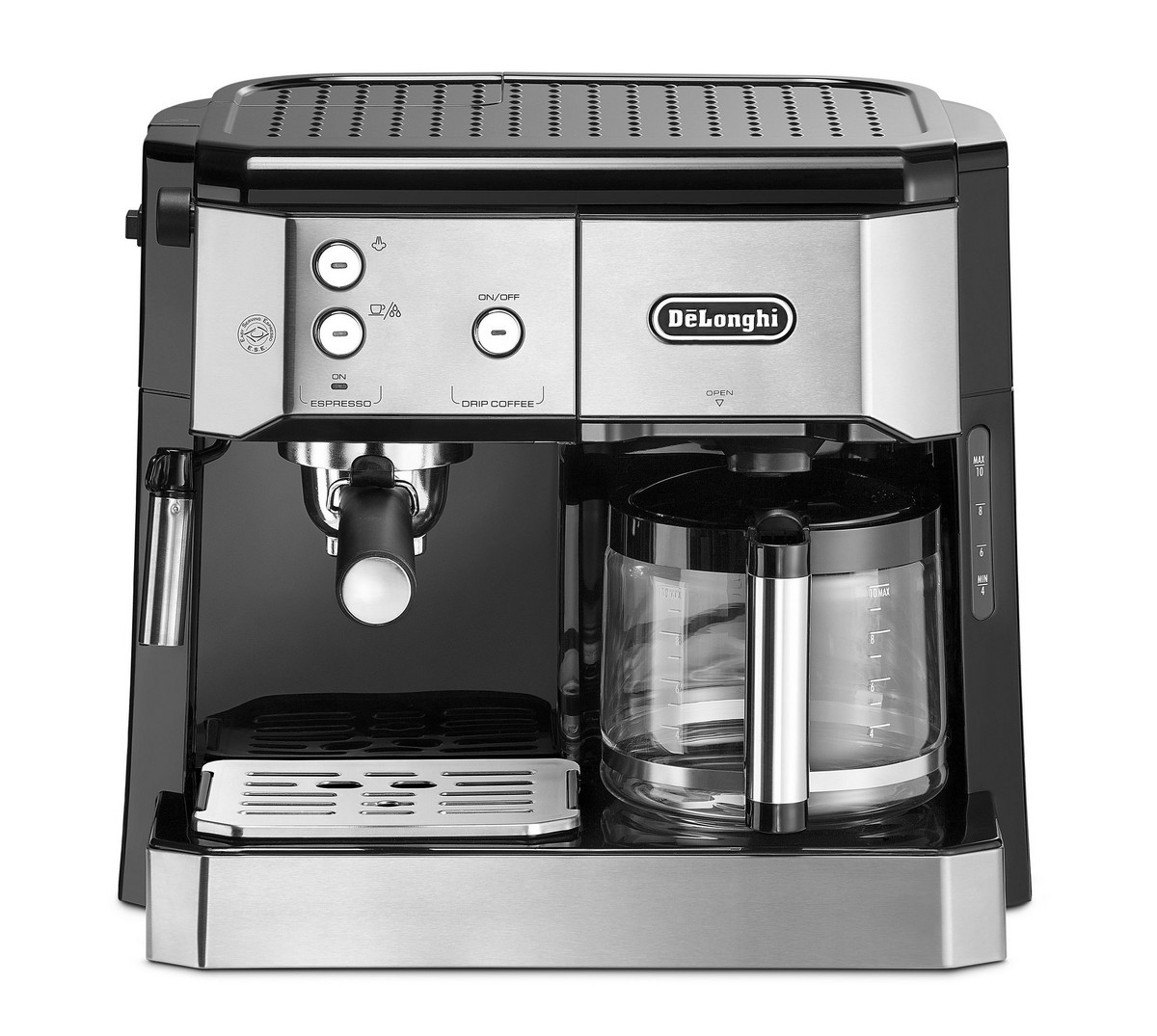 122951041_1 DELONGHI Cafetera express - DELONGHI BCO 421.S, 15 bar, 1750 W, 10 tazas, Negro - Imagen 1