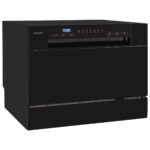 EXQUISIT Lavavajillas compacto - EXQUISIT GSP206-030D, 6 servicios, 7 programas, 55 cm, Negro