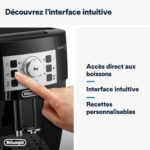 DE Cafetera automática - DE LONGHI ECAM 22.140.B, 15 bar, 1450 W, 2 tazas, Negro - Imagen 5